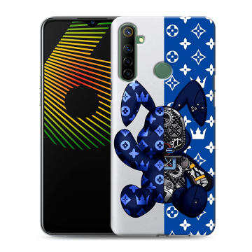 Силиконовый чехол на Realme 6i с принтом Луи робот Силиконовый чехол на Realme 6i с принтом Луи робот