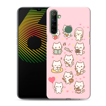 Силиконовый чехол на Realme 6i с принтом Hello Kitty Хелоу Кити Силиконовый чехол на Realme 6i с принтом Hello Kitty Хелоу Кити