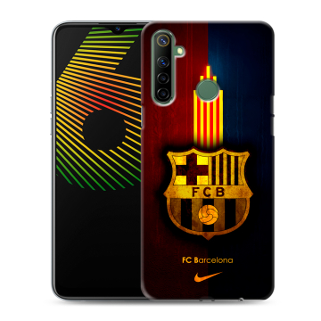 Силиконовый чехол на Realme 6i с принтом Барселона Barcelona