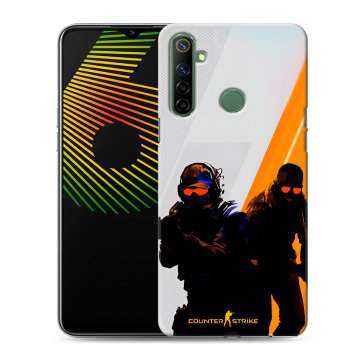 Силиконовый чехол на Realme 6i с принтом Контер страйк Counter strike Силиконовый чехол на Realme 6i с принтом Контер страйк Counter strike