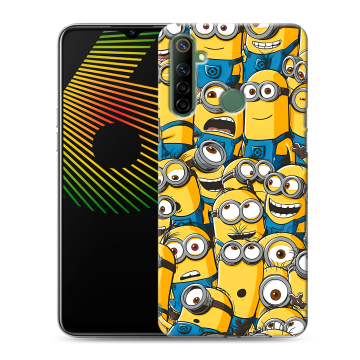 Силиконовый чехол на Realme 6i с принтом Миньоны Силиконовый чехол на Realme 6i с принтом Миньоны