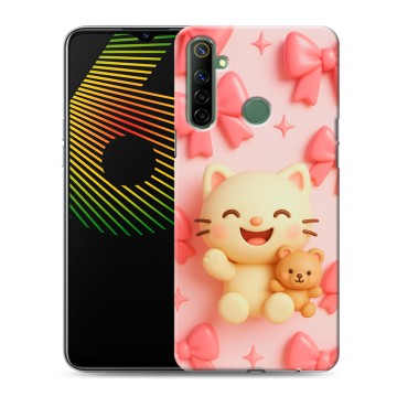 Силиконовый чехол на Realme 6i с принтом для девочек Силиконовый чехол на Realme 6i с принтом для девочек