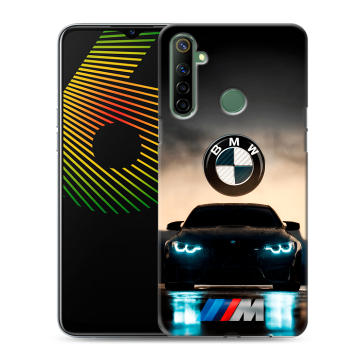 Силиконовый чехол на Realme 6i с принтом БМВ BMW Силиконовый чехол на Realme 6i с принтом БМВ BMW