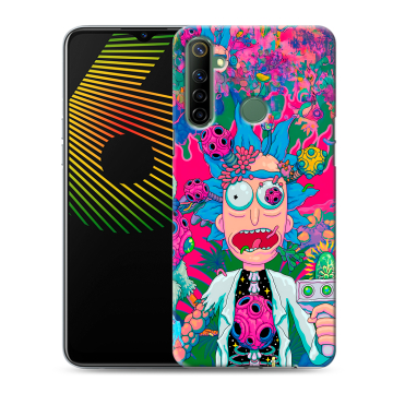 Силиконовый чехол на Realme 6i с принтом Рик и Морти Rick Morty Силиконовый чехол на Realme 6i с принтом Рик и Морти Rick Morty