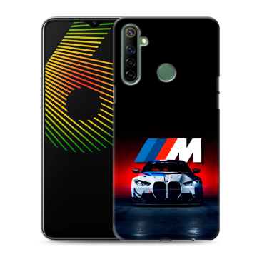 Силиконовый чехол на Realme 6i с принтом БМВ BMW Силиконовый чехол на Realme 6i с принтом БМВ BMW