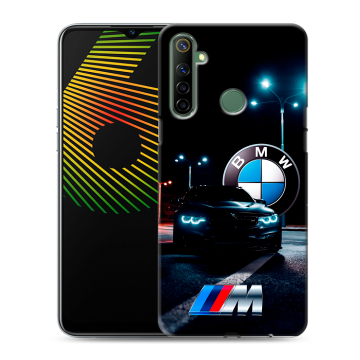 Силиконовый чехол на Realme 6i с принтом БМВ BMW Силиконовый чехол на Realme 6i с принтом БМВ BMW