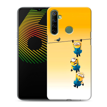 Силиконовый чехол на Realme 6i с принтом Миньоны Силиконовый чехол на Realme 6i с принтом Миньоны