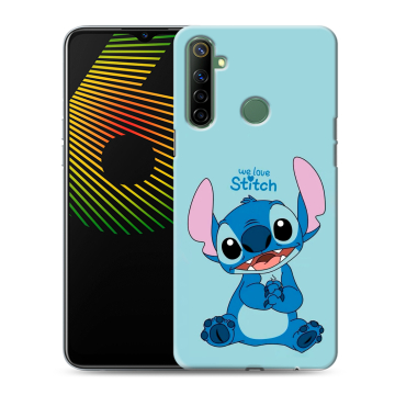 Силиконовый чехол на Realme 6i с принтом Лило и Стич