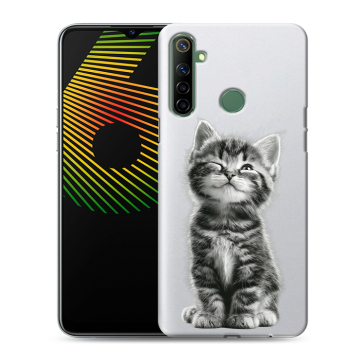 Силиконовый чехол на Realme 6i с принтом Котенок Силиконовый чехол на Realme 6i с принтом Котенок