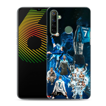 Силиконовый чехол на Realme 6i с принтом Реал Роналдо Силиконовый чехол на Realme 6i с принтом Реал Роналдо