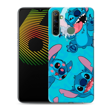 Силиконовый чехол на Realme 6i с принтом Лило и Стич