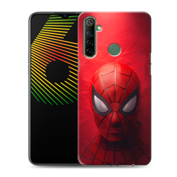 Силиконовый чехол на Realme 6i с принтом Spiderman Человек паук Силиконовый чехол на Realme 6i с принтом Spiderman Человек паук
