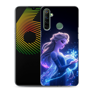 Силиконовый чехол на Realme 6i с принтом Холодное сердце Frozen Силиконовый чехол на Realme 6i с принтом Холодное сердце Frozen