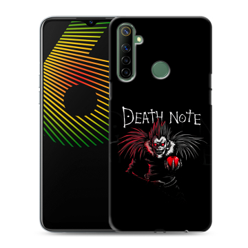 Силиконовый чехол на Realme 6i с принтом Death note Тетрадь смерти Силиконовый чехол на Realme 6i с принтом Death note Тетрадь смерти