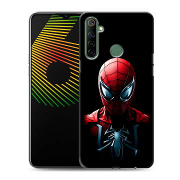 Силиконовый чехол на Realme 6i с принтом Spiderman Человек паук