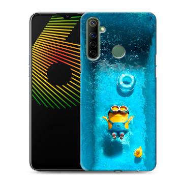 Силиконовый чехол на Realme 6i с принтом Миньоны Силиконовый чехол на Realme 6i с принтом Миньоны