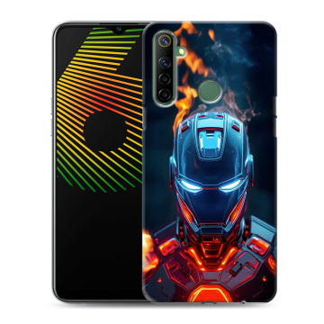 Силиконовый чехол на Realme 6i с принтом IronMan Железный человек Силиконовый чехол на Realme 6i с принтом IronMan Железный человек