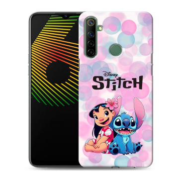 Силиконовый чехол на Realme 6i с принтом Лило и Стич Силиконовый чехол на Realme 6i с принтом Лило и Стич