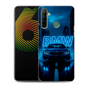 Силиконовый чехол на Realme 6i с принтом BMW БМВ Силиконовый чехол на Realme 6i с принтом BMW БМВ