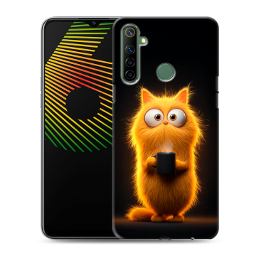 Силиконовый чехол на Realme 6i с принтом Смешной кот Силиконовый чехол на Realme 6i с принтом Смешной кот