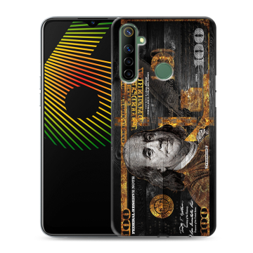 Силиконовый чехол на Realme 6i с принтом Доллар деньги Силиконовый чехол на Realme 6i с принтом Доллар деньги