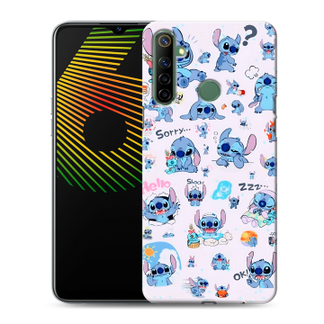 Силиконовый чехол на Realme 6i с принтом Лило и Стич
