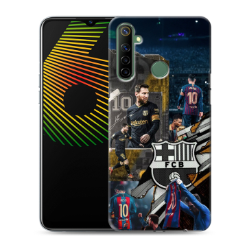 Силиконовый чехол на Realme 6i с принтом Messi Barcelona Силиконовый чехол на Realme 6i с принтом Messi Barcelona