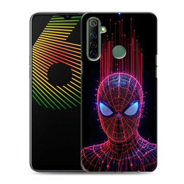 Силиконовый чехол на Realme 6i с принтом Spiderman Человек паук Силиконовый чехол на Realme 6i с принтом Spiderman Человек паук