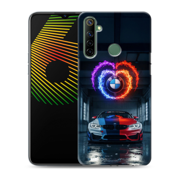 Силиконовый чехол на Realme 6i с принтом BMW БМВ Силиконовый чехол на Realme 6i с принтом BMW БМВ