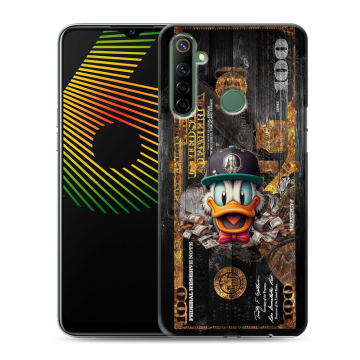 Силиконовый чехол на Realme 6i с принтом Дональд Дак Доллар Силиконовый чехол на Realme 6i с принтом Дональд Дак Доллар