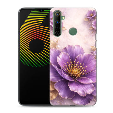 Силиконовый чехол на Realme 6i с принтом женский Силиконовый чехол на Realme 6i с принтом женский