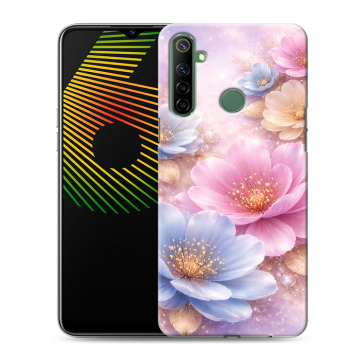 Силиконовый чехол на Realme 6i с принтом женский Силиконовый чехол на Realme 6i с принтом женский
