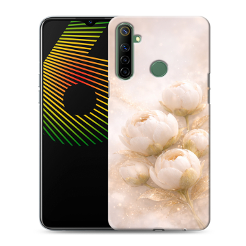 Силиконовый чехол на Realme 6i с принтом женский Силиконовый чехол на Realme 6i с принтом женский
