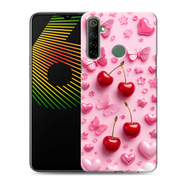 Силиконовый чехол на Realme 6i с принтом для девочек Силиконовый чехол на Realme 6i с принтом для девочек