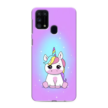 Силиконовый чехол на Samsung Galaxy M31 с принтом Единорог