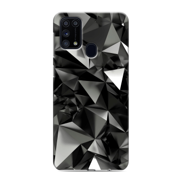 Силиконовый чехол на Samsung Galaxy M31 с принтом Черные кристаллы