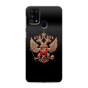 Силиконовый чехол на Samsung Galaxy M31 с принтом Герб России