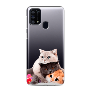 Силиконовый чехол на Samsung Galaxy M31 с принтом Кошки
