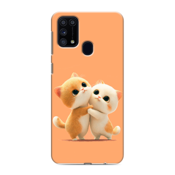 Силиконовый чехол на Samsung Galaxy M31 с принтом Милые котики