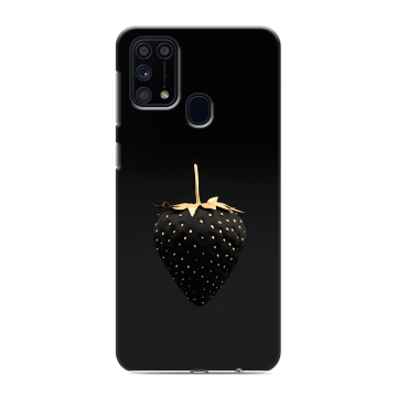 Силиконовый чехол на Samsung Galaxy M31 с принтом Черная клубника