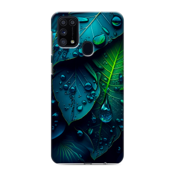 Силиконовый чехол на Samsung Galaxy M31 с принтом Листья