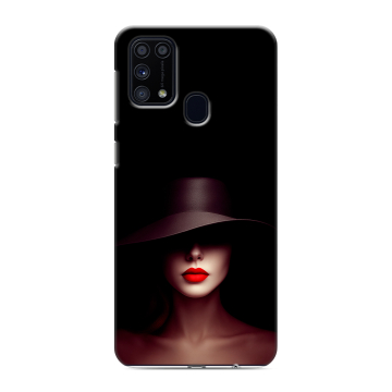 Силиконовый чехол на Samsung Galaxy M31 с принтом Девушка в шляпе Силиконовый чехол на Samsung Galaxy M31 с принтом Девушка в шляпе