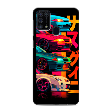 Силиконовый чехол на Samsung Galaxy M31 с принтом Гоночные машины Силиконовый чехол на Samsung Galaxy M31 с принтом Гоночные машины