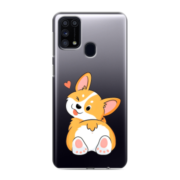 Силиконовый чехол на Samsung Galaxy M31 с принтом Корги Силиконовый чехол на Samsung Galaxy M31 с принтом Корги