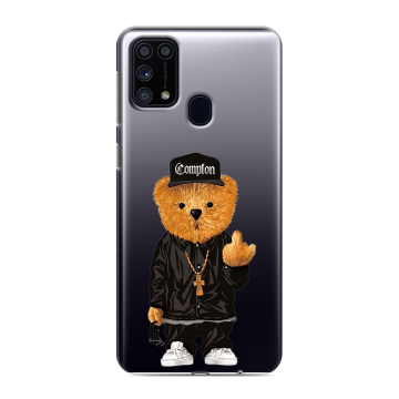 Силиконовый чехол на Samsung Galaxy M31 с принтом Плюшевый медведь Силиконовый чехол на Samsung Galaxy M31 с принтом Плюшевый медведь