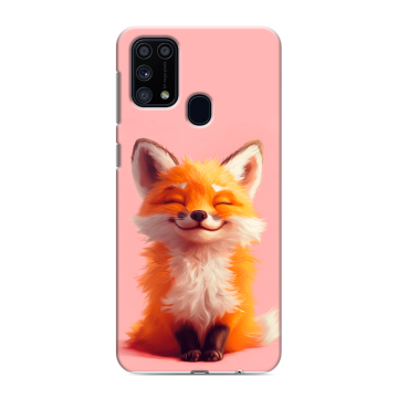 Силиконовый чехол на Samsung Galaxy M31 с принтом милая лиса Силиконовый чехол на Samsung Galaxy M31 с принтом милая лиса