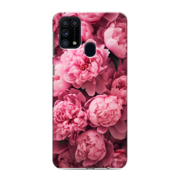Силиконовый чехол на Samsung Galaxy M31 с принтом цветы пионы Силиконовый чехол на Samsung Galaxy M31 с принтом цветы пионы