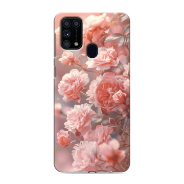 Силиконовый чехол на Samsung Galaxy M31 с принтом Розовые розы Силиконовый чехол на Samsung Galaxy M31 с принтом Розовые розы