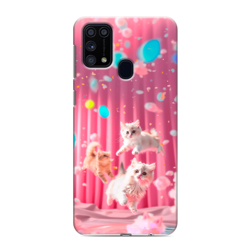Силиконовый чехол на Samsung Galaxy M31 с принтом милые котики Силиконовый чехол на Samsung Galaxy M31 с принтом милые котики