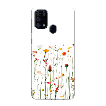 Силиконовый чехол на Samsung Galaxy M31 с принтом цветы Силиконовый чехол на Samsung Galaxy M31 с принтом цветы
